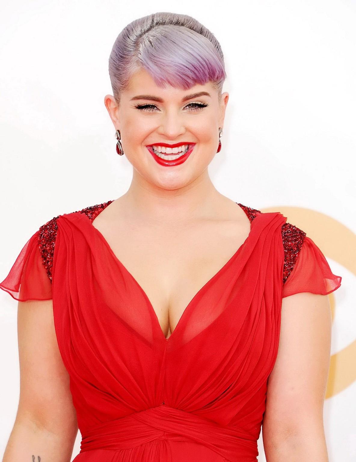 16P Chubby Kelly Osbourne showing huge cleavage at the 65th annual Primetime Emmy Aw