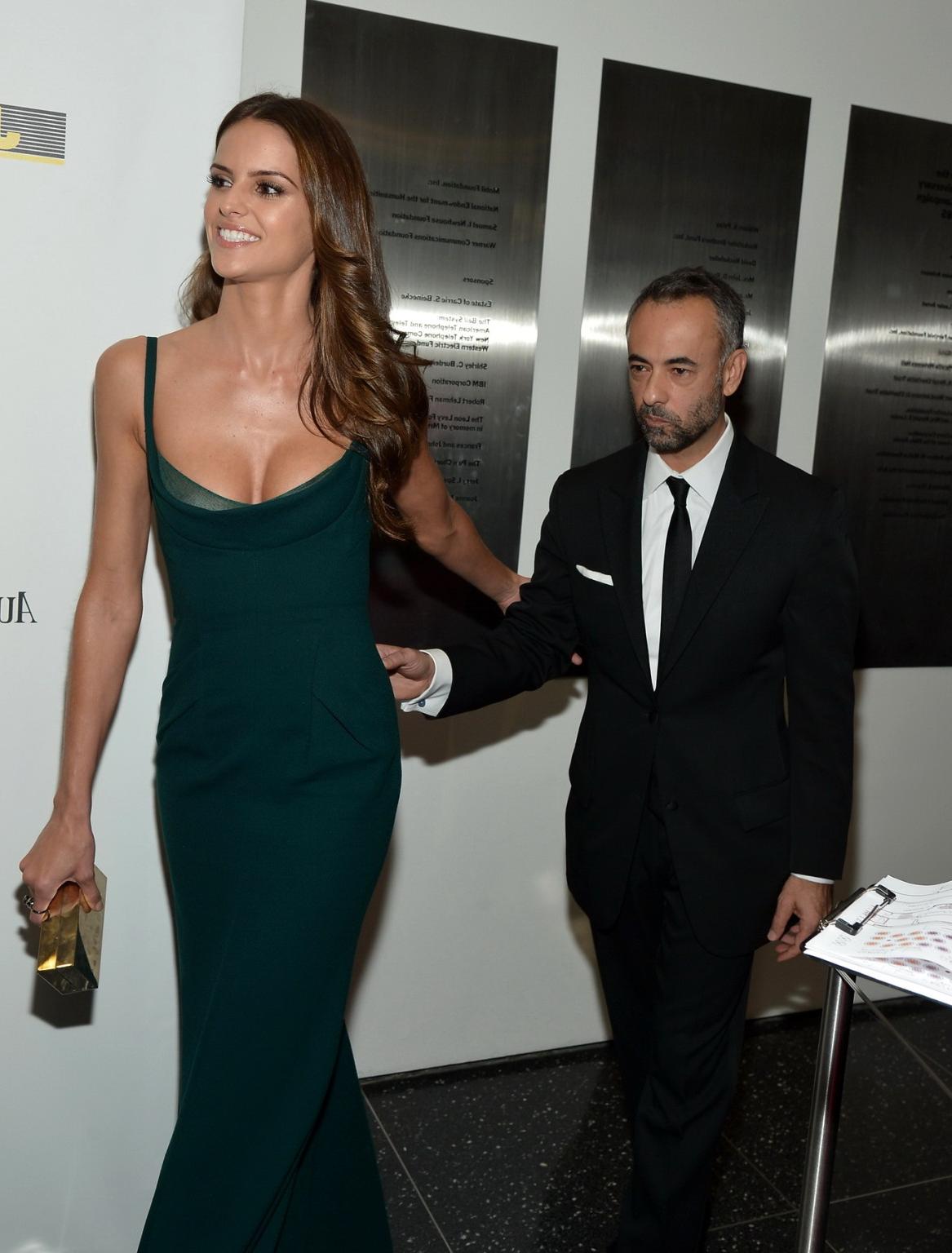 16P Izabel Goulart showing huge cleavage at the 11th BrazilFoundation NYC Gala in NY