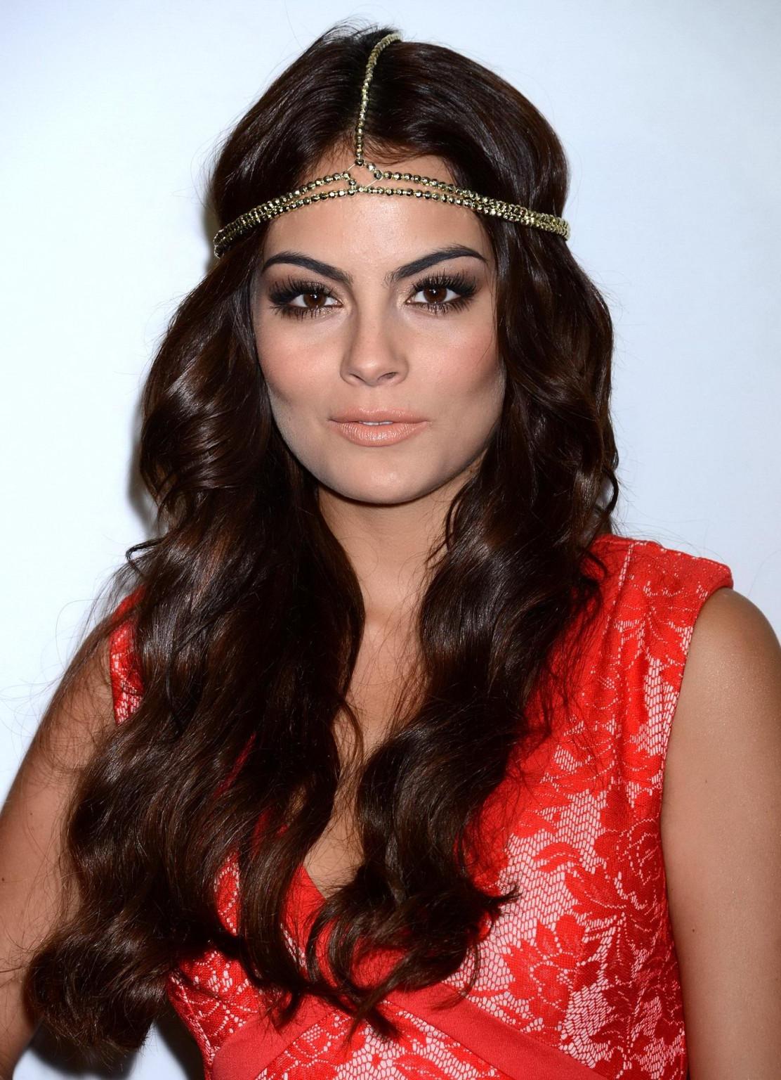 16P Ximena Navarrete showing cleavage at the premiere of telenovela 'La Tempestad' s