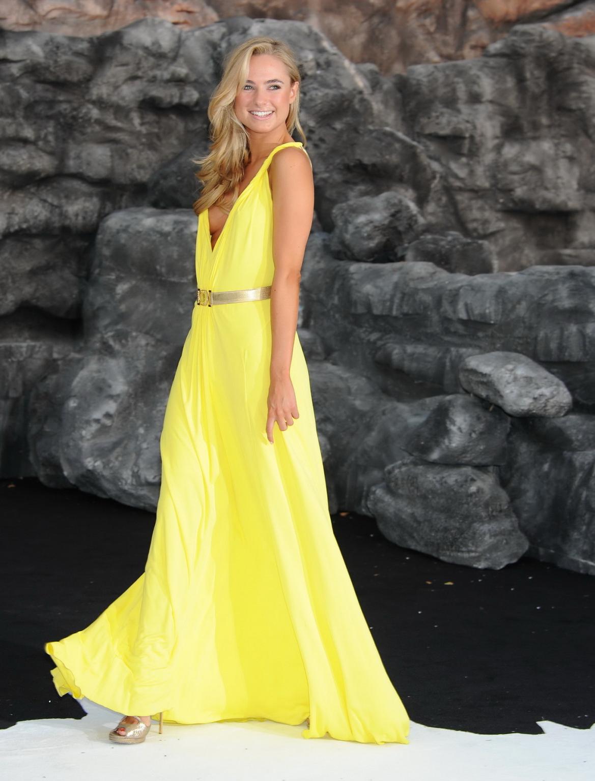 16P Kimberley Garner showing huge cleavage at the 'Lone Ranger' premiere in London