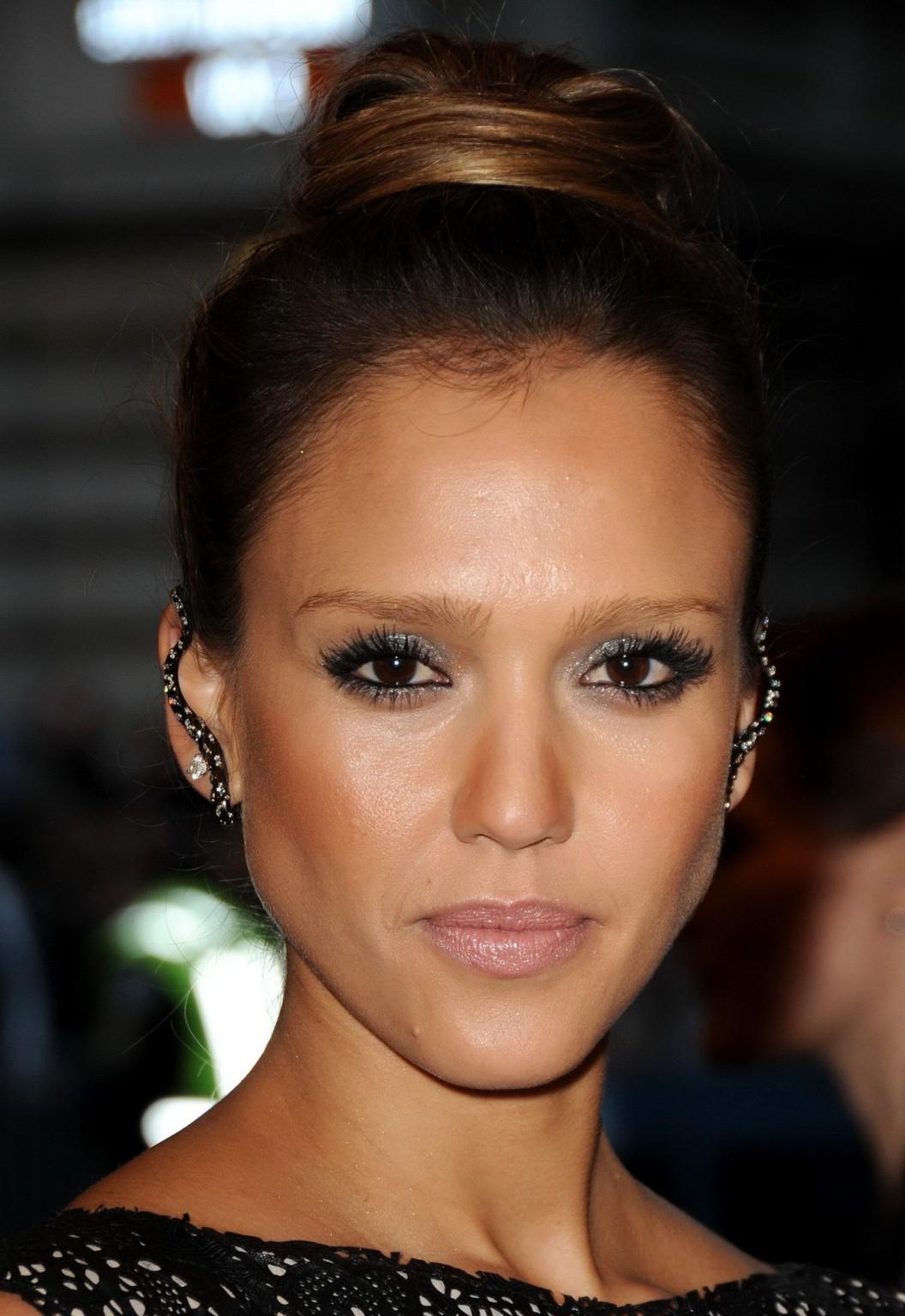 16P Jessica Alba showing cleavage for the 2013 Met Gala at the Metropolitan Museum o