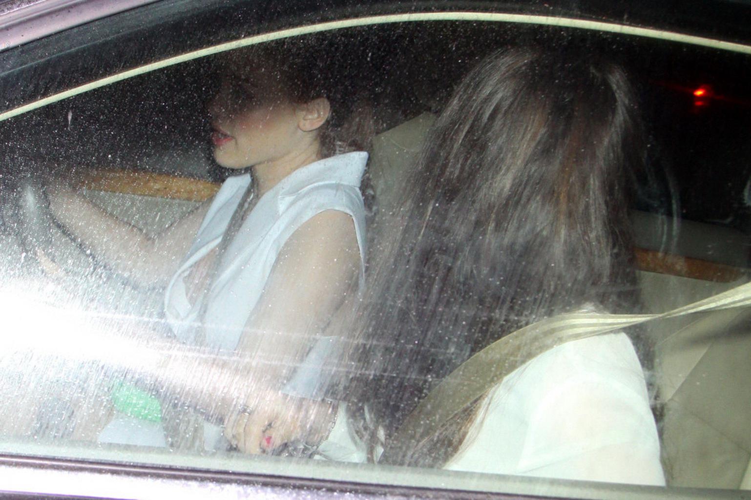 16P Holland Roden nipple slip outside the Chateau Marmont in West Hollywood