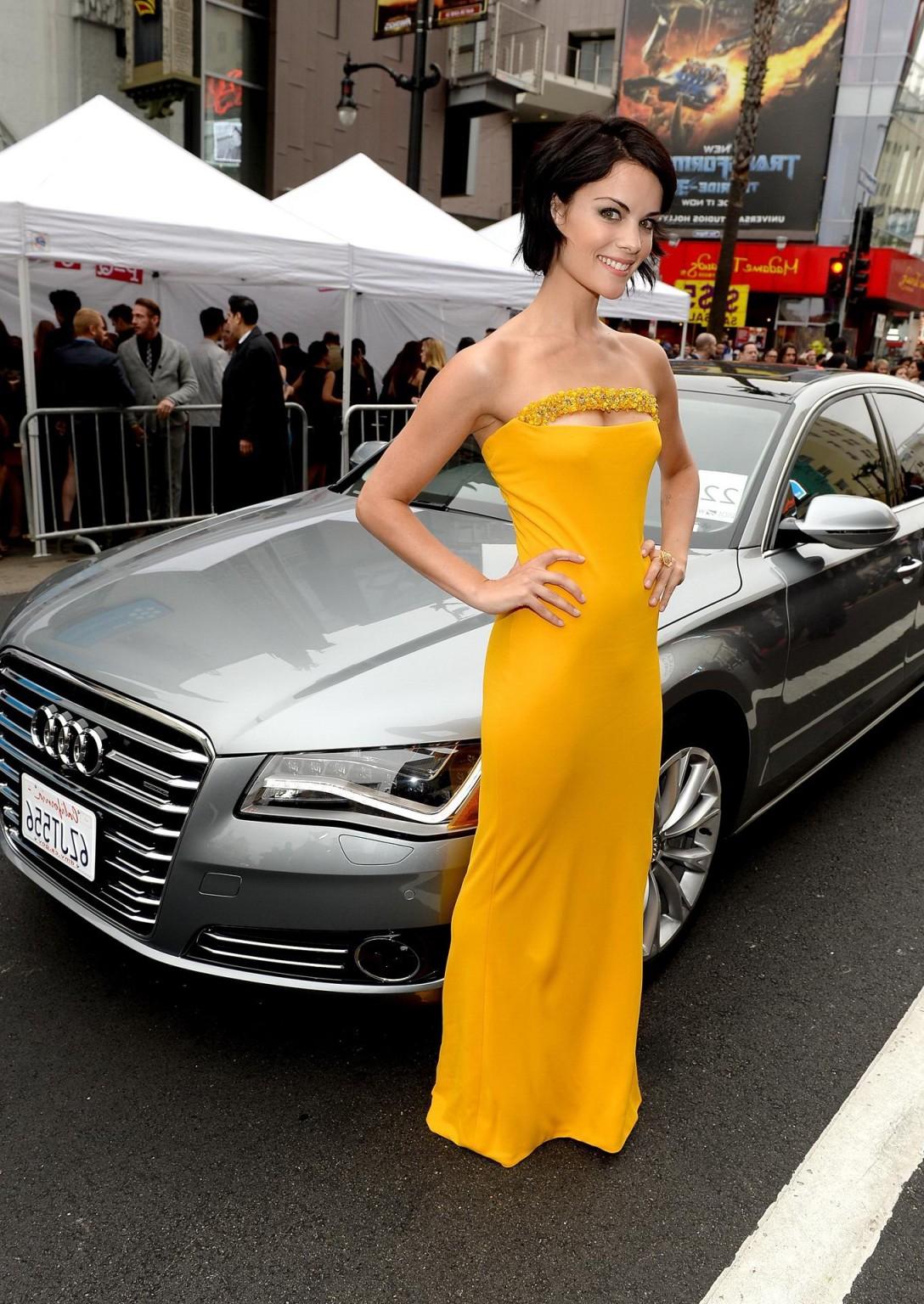 16P Jaimie Alexander showing cleavage at the 'Iron Man 3' premiere in Hollywood