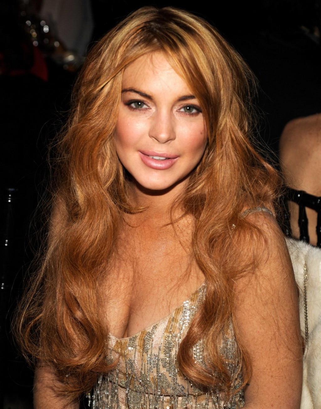 10P Lindsay Lohan showing huge cleavage at  amfAR New York Gala To Kick Off Fall 201