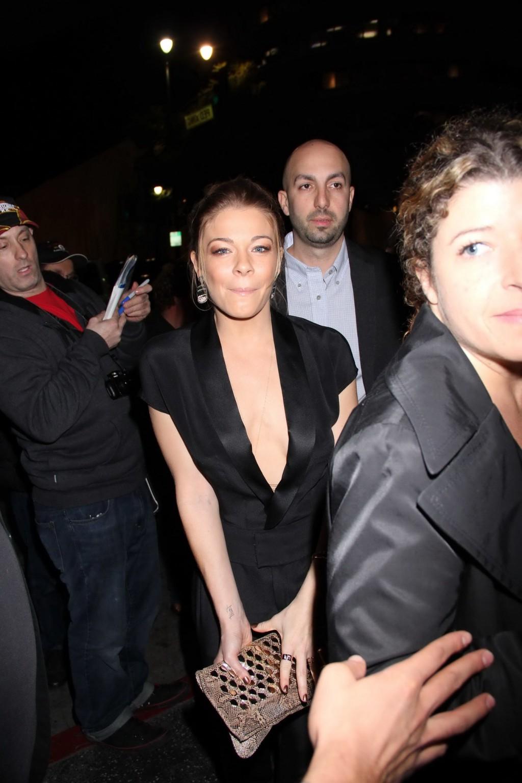 10P LeAnn Rimes nipple slip at The NOH8 4th anniversary party in Hollywood