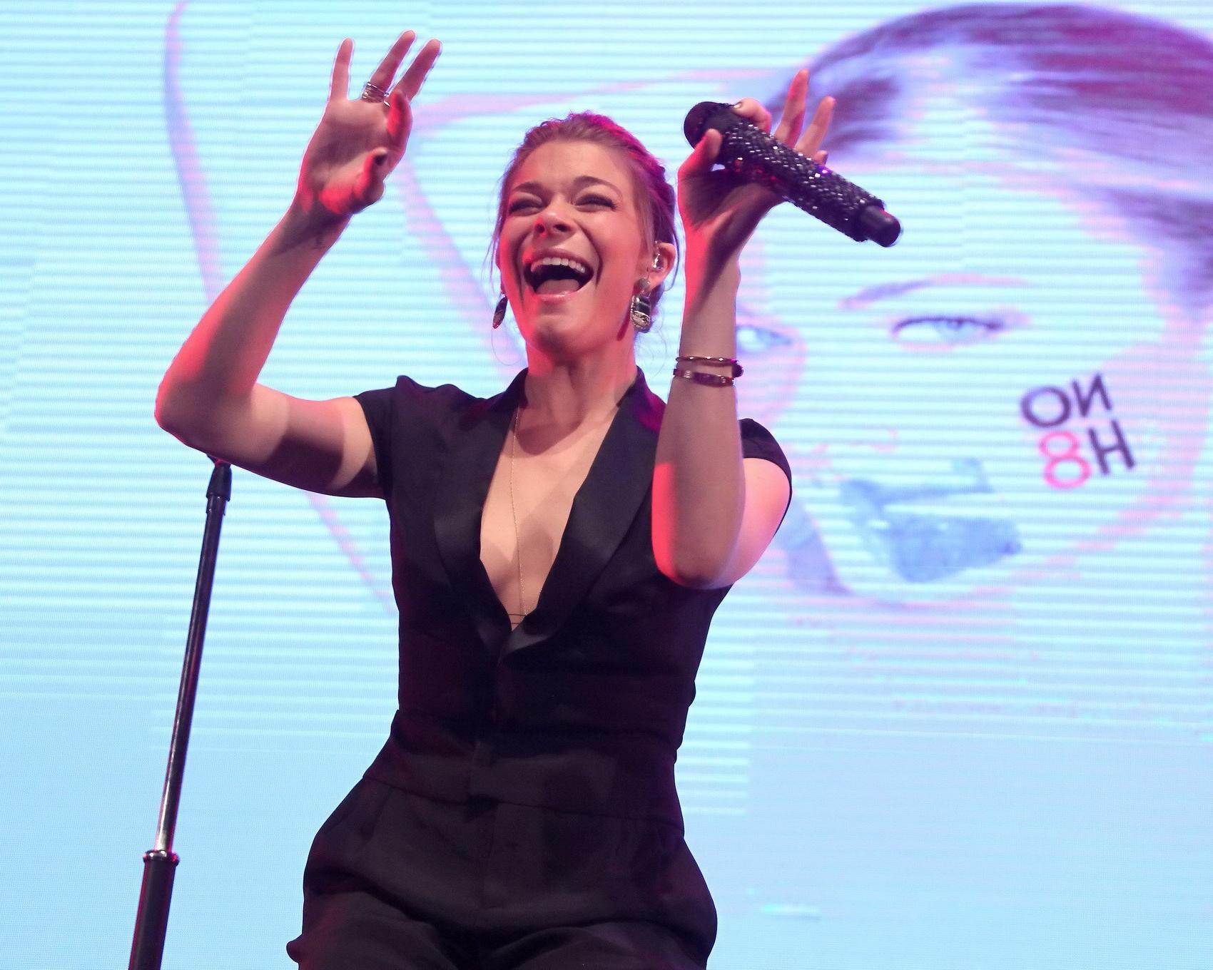 10P LeAnn Rimes nipple slip at The NOH8 4th anniversary party in Hollywood