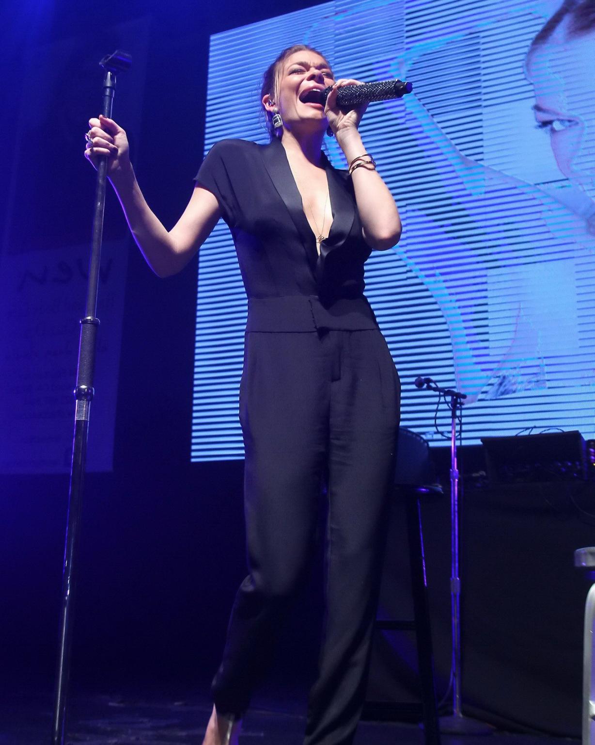 10P LeAnn Rimes nipple slip at The NOH8 4th anniversary party in Hollywood