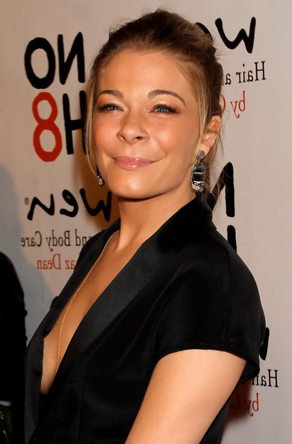 10P LeAnn Rimes nipple slip at The NOH8 4th anniversary party in Hollywood