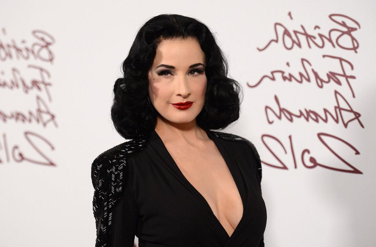 15P Dita von Teese at british fashion awards