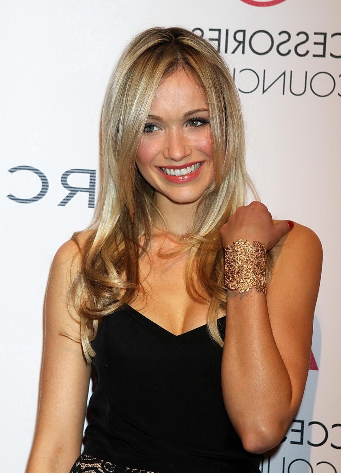 12P Katrina Bowden wearing tiny black top and lace mini skirt at16th Annual ACE awar