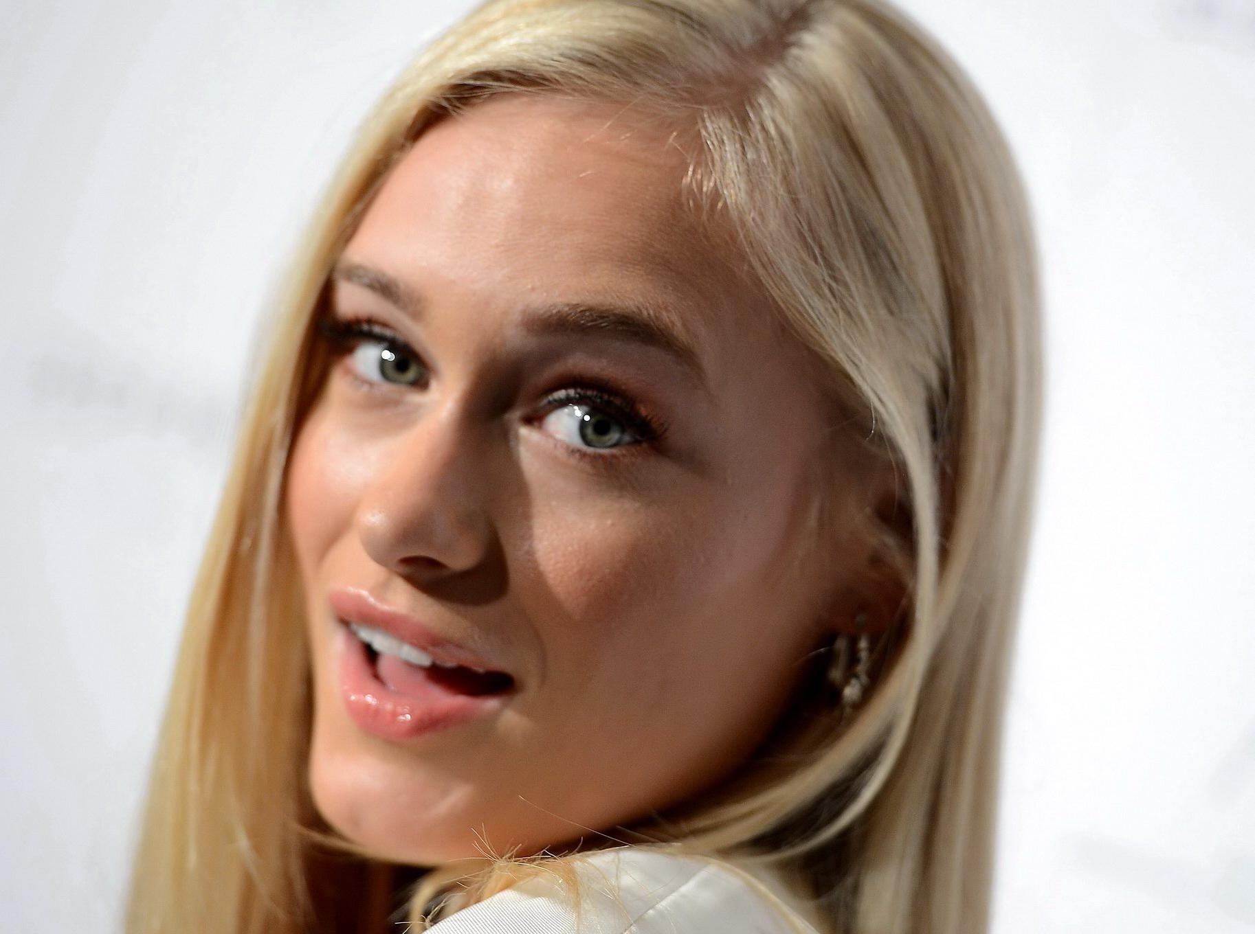 8P Leven Rambin showing huge cleavage at  3rd Annual Autumn Party in West Hollywood