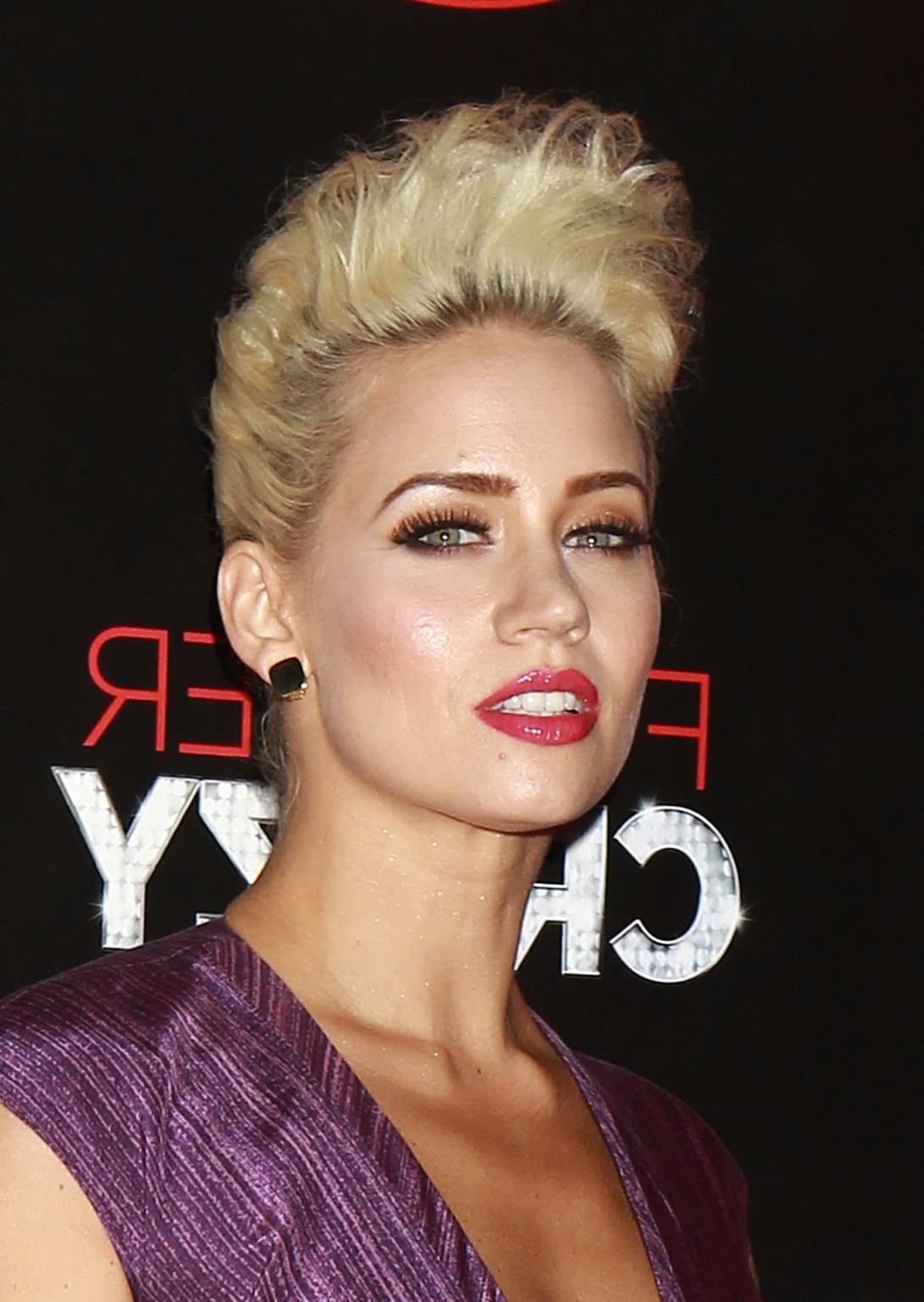 16P Kimberly Wyatt braless showing huge cleavage in a hot bell shaped mini dress at 