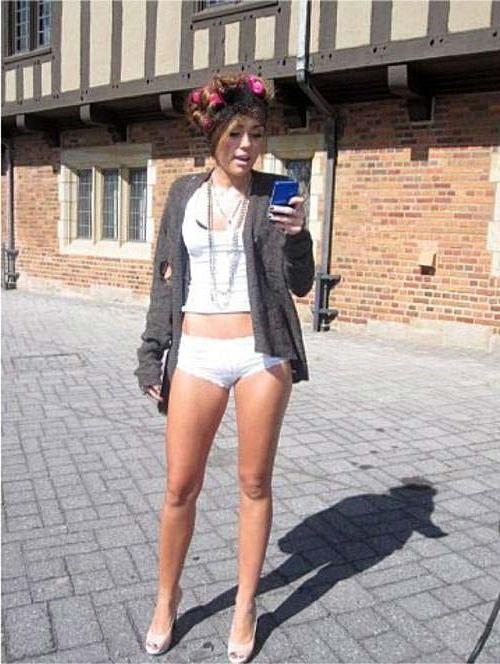 10P Miley Cyrus exposing sexy body and hot ass in underwear