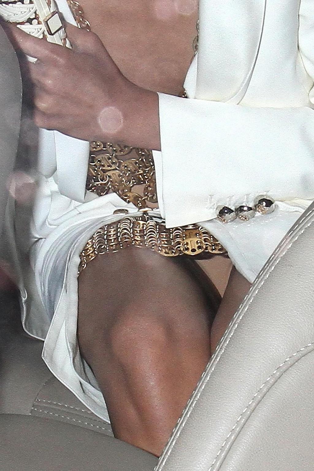 10P Freida Pinto upskirt leaving L'Oreal 15 Anniversary Diner in Cannes