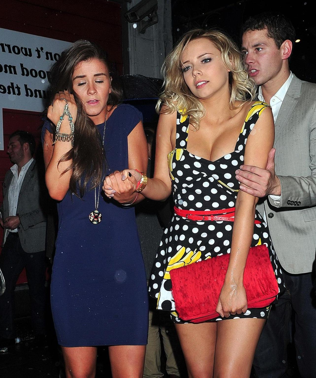 10P Brooke Vincent braless showing side boob at The British Soap Awards