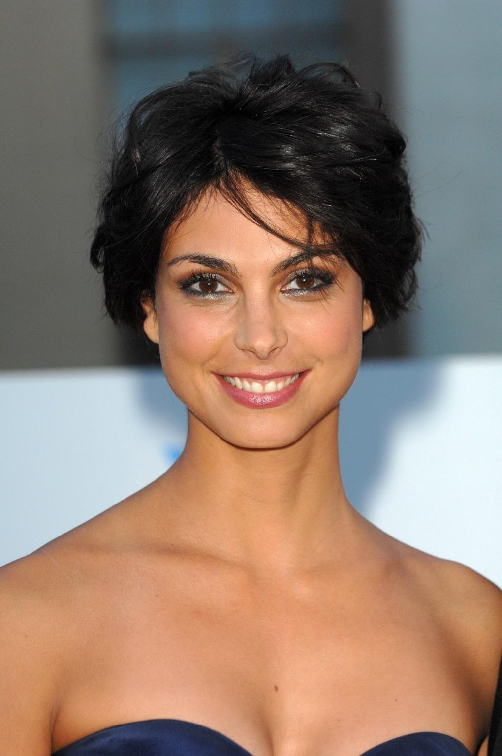 16P Morena Baccarin shows cleavage wearing a strapless dress at the Israel Film Fest