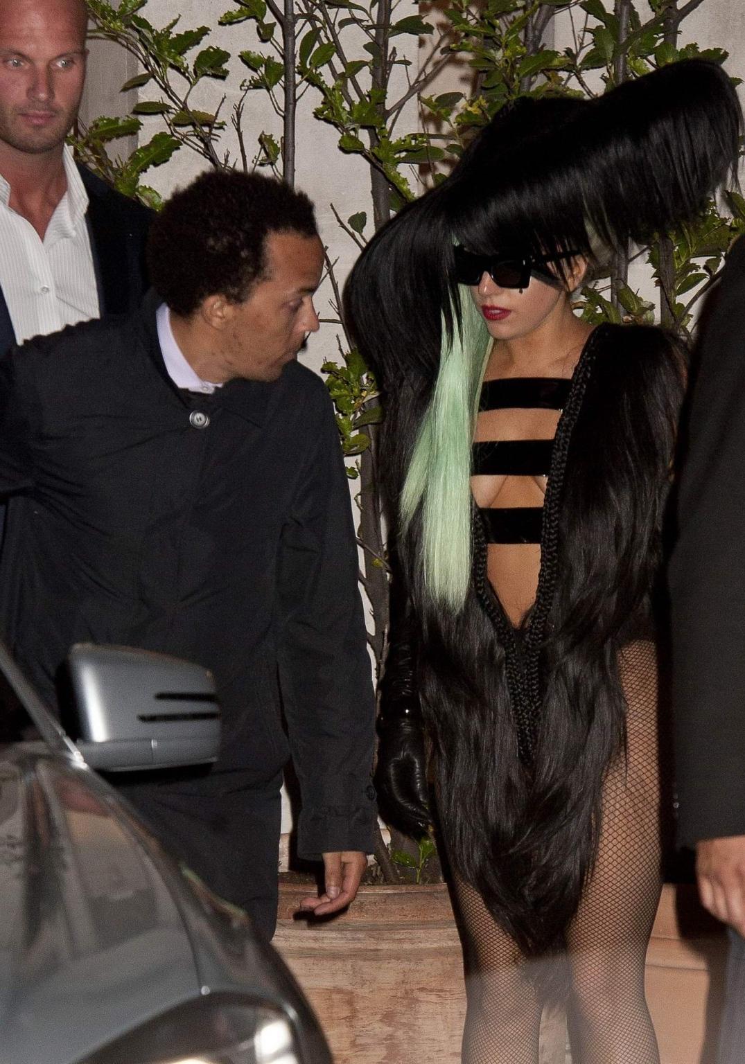 16P Lady Gaga sighting in London wearing skimpy outfit