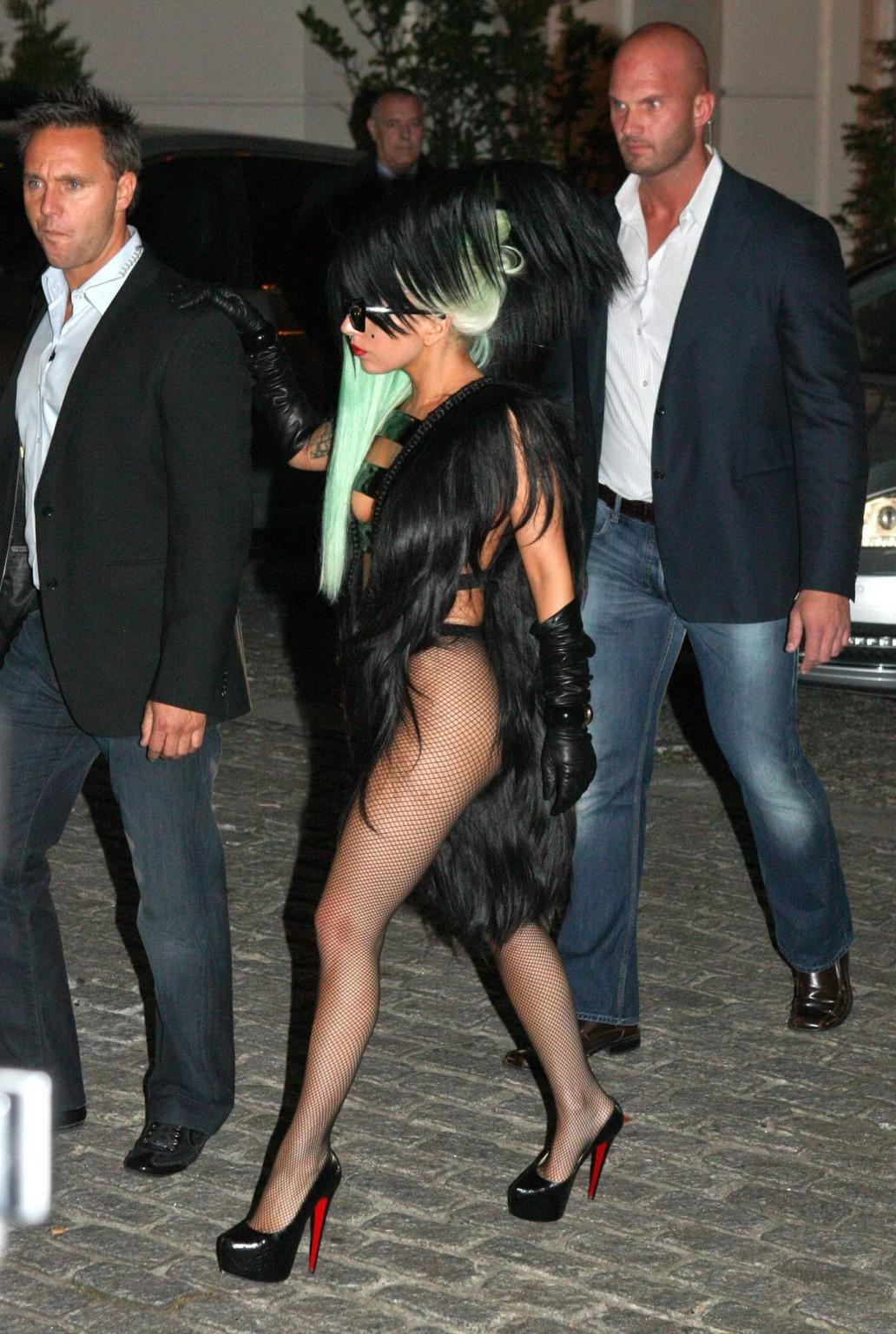 16P Lady Gaga sighting in London wearing skimpy outfit