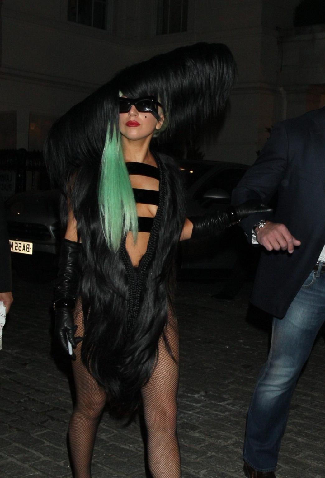 16P Lady Gaga sighting in London wearing skimpy outfit