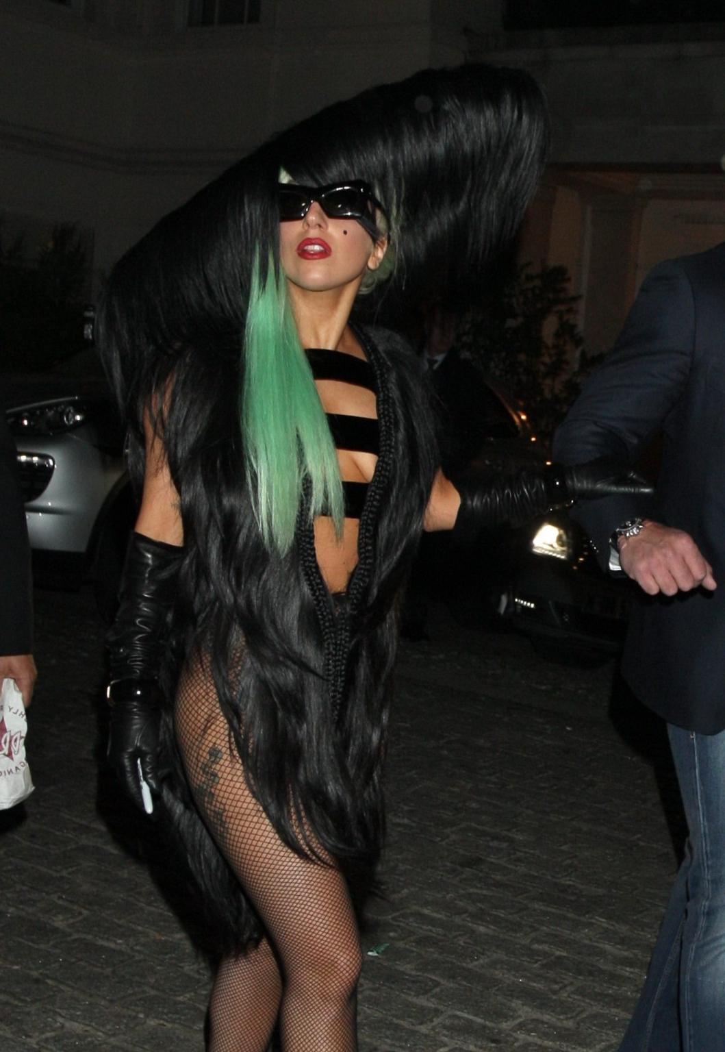 16P Lady Gaga sighting in London wearing skimpy outfit