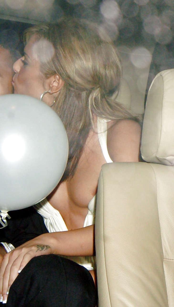 16P Cheryl Tweedy showing her nipple and thong and huge cleavage paparazzi pictures