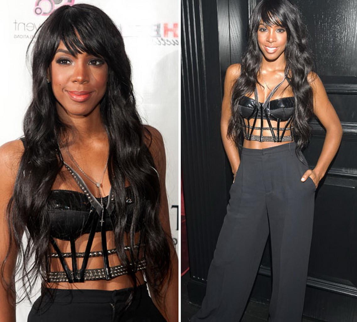 16P Kelly Rowland nipple slip at the concert in New Jersey