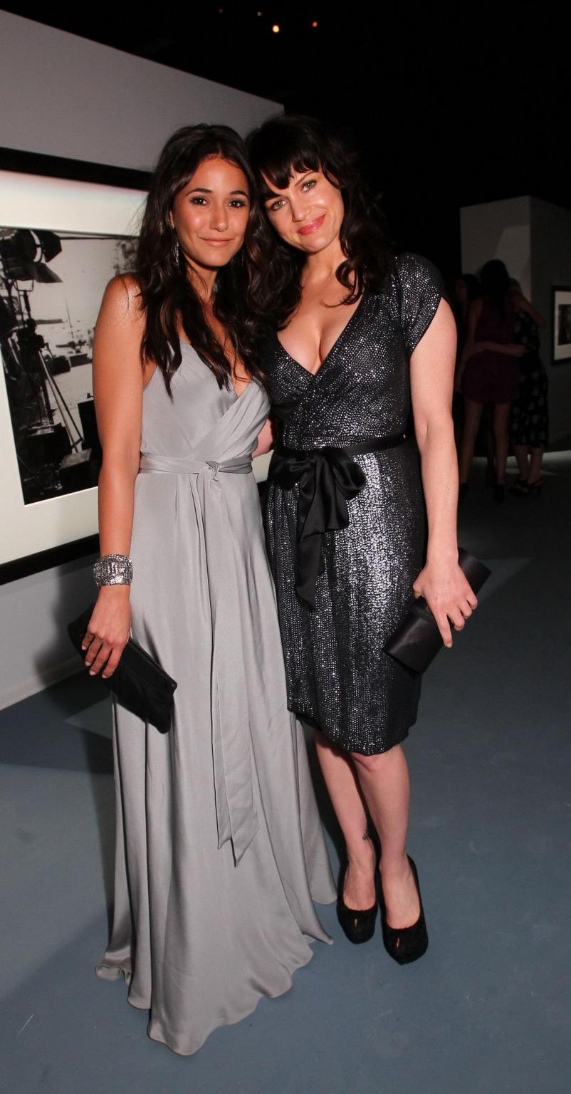 16P Carla Gugino showing huge cleavage at 'Peter Lindbergh's Portofino' presentation