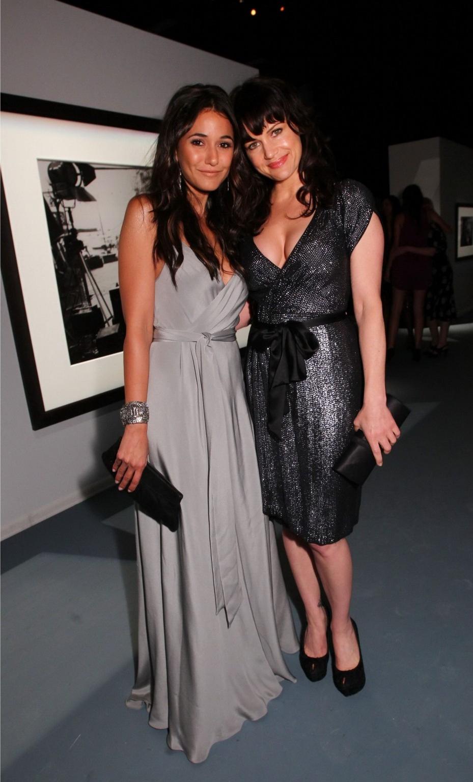 16P Carla Gugino showing huge cleavage at 'Peter Lindbergh's Portofino' presentation
