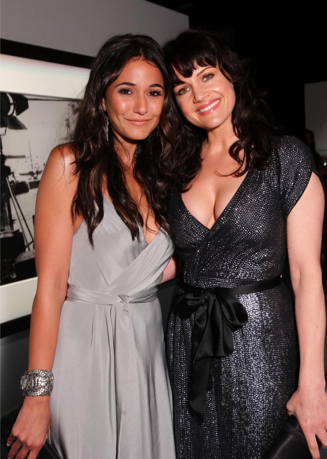 16P Carla Gugino showing huge cleavage at 'Peter Lindbergh's Portofino' presentation