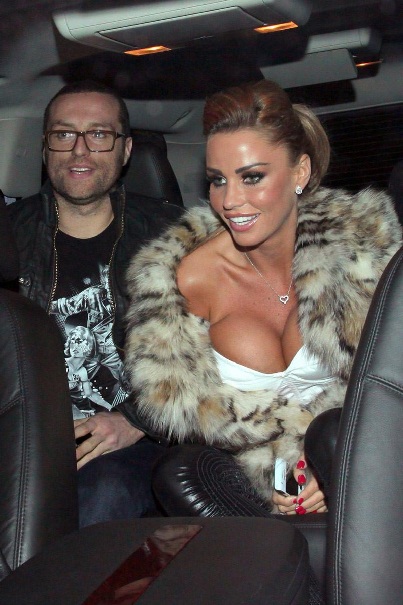 16P Katie Price showing off massive cleavage