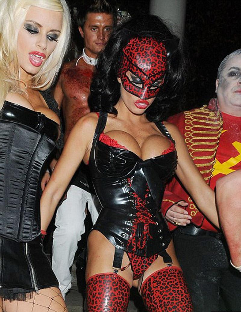 16P Katie Price showing off massive cleavage