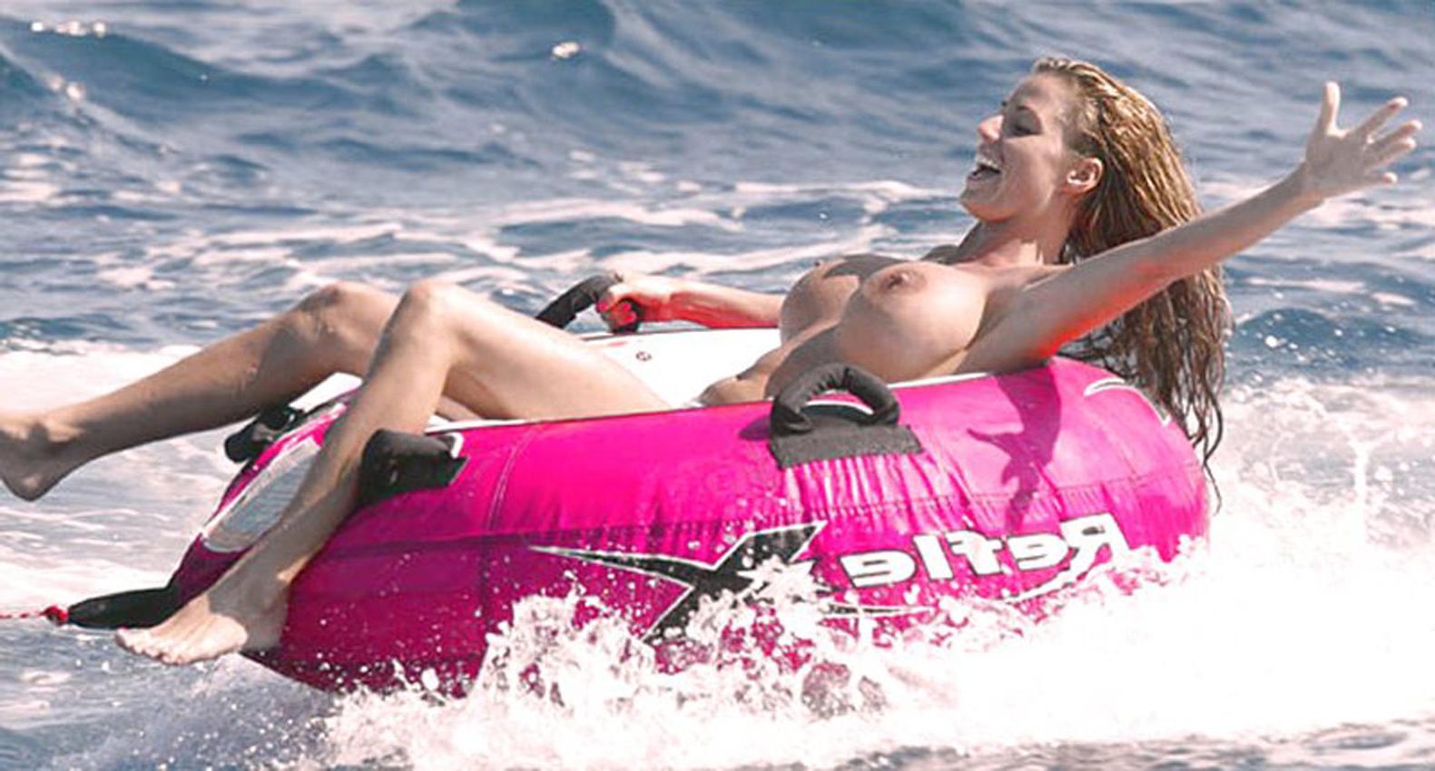 16P Katie Price showing off massive cleavage