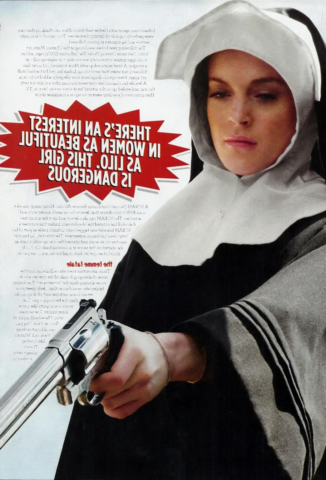 16P Lindsay Lohan showing huge cleavage in Benn Jaye Photoshoot 2010