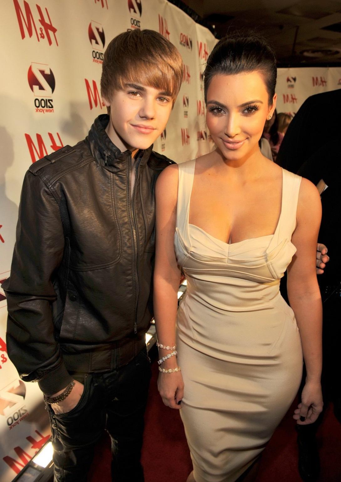16P Kim Kardashian showing huge cleavage at Z100's Jingle Ball in NYC