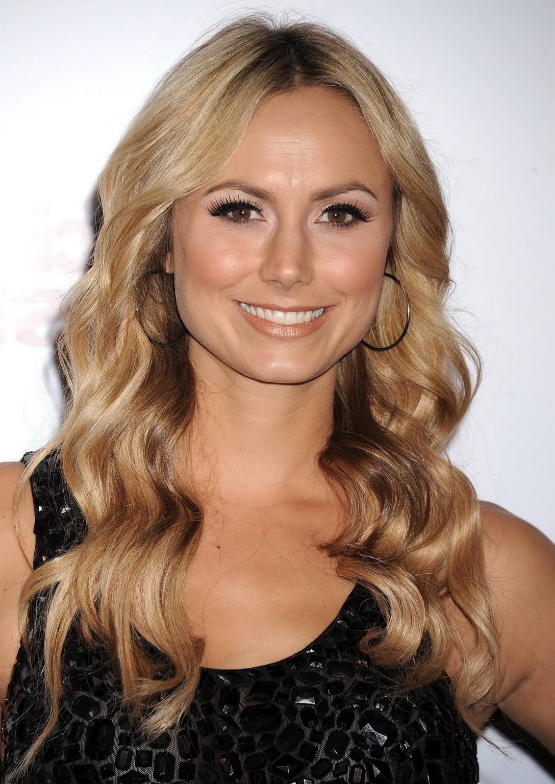 16P Stacy Keibler leggy in black mini dress at Dancing With The Stars 200th Episode