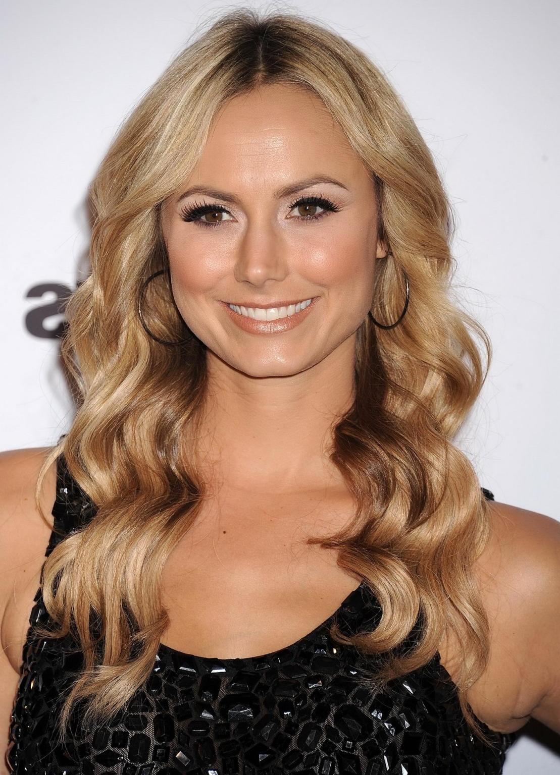 16P Stacy Keibler leggy in black mini dress at Dancing With The Stars 200th Episode