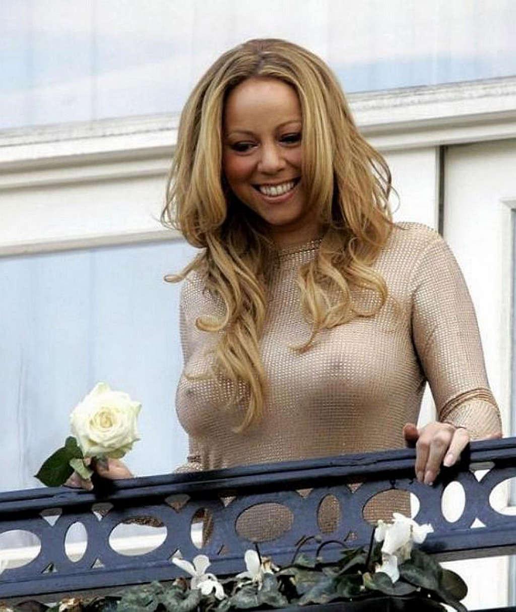 16P Mariah Carey very sexy and hot bikini and nipple slip photos