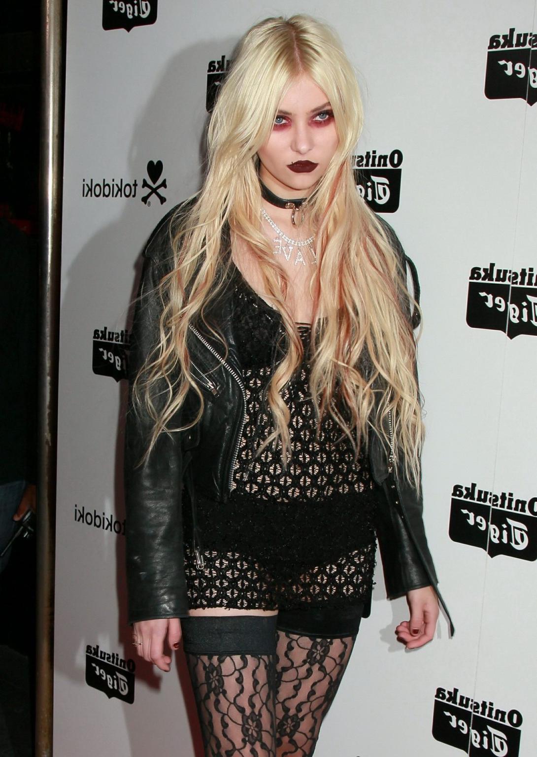 16P Taylor Momsen wearing lace dress  lingerie at the collaboration launch party at 