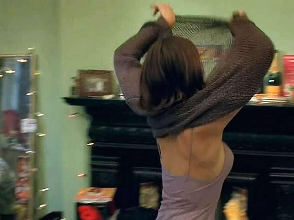 16P Jessica Alba in underwear and undressing to topless