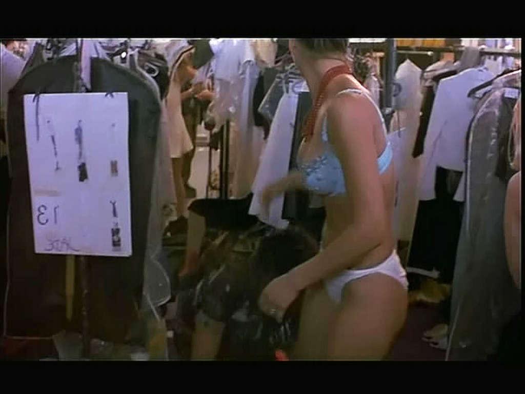 16P Jessica Alba in underwear and undressing to topless