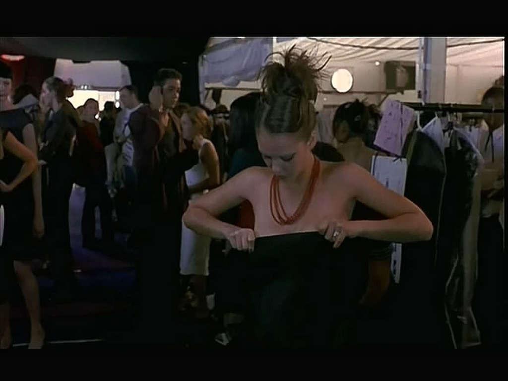 16P Jessica Alba in underwear and undressing to topless