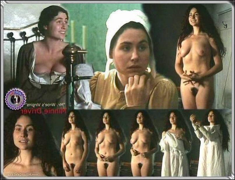 15P funny British actress Minnie Driver shows her brown betty