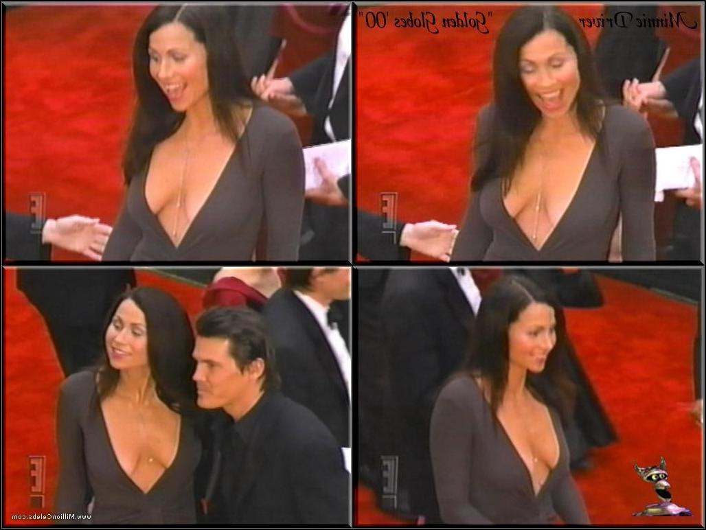 15P funny British actress Minnie Driver shows her brown betty