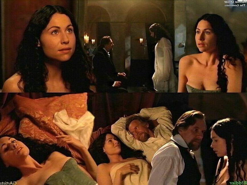 15P funny British actress Minnie Driver shows her brown betty