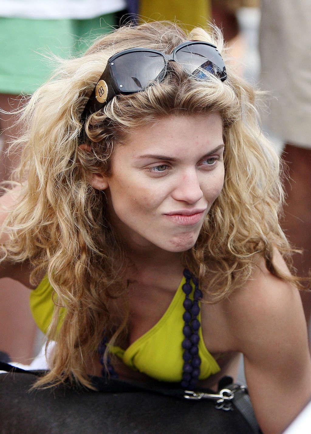 16P AnnaLynne McCord looking hot in bikini and nipple slip