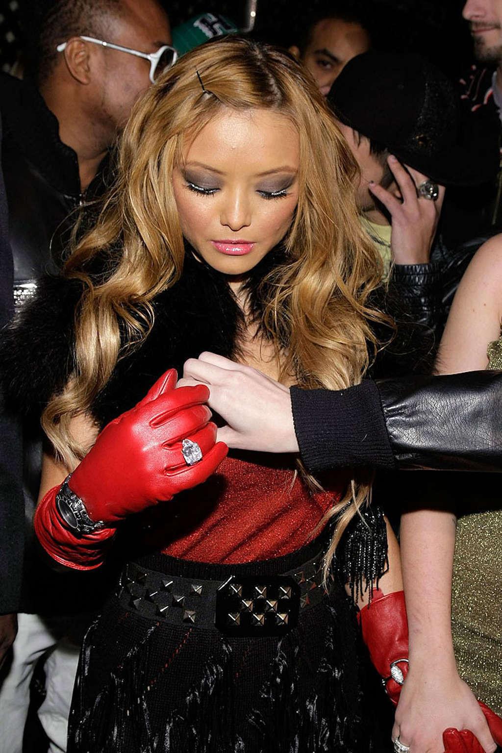 10P Tila Tequila nipple slip in public paparazzi pictures and exposing her nice big 