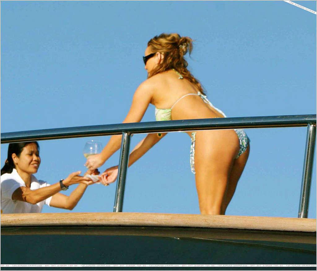 16P Mariah Carey in bikini on yacht paparazzi pictures and nipple slip