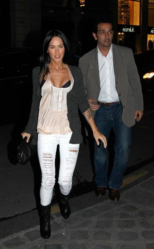 15P Megan Fox seen perky cleavage in sexy dress