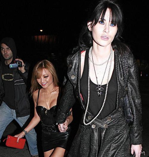 16P Tila Tequila show big cleavage and great legs in mini skirt paparazzi pictures a