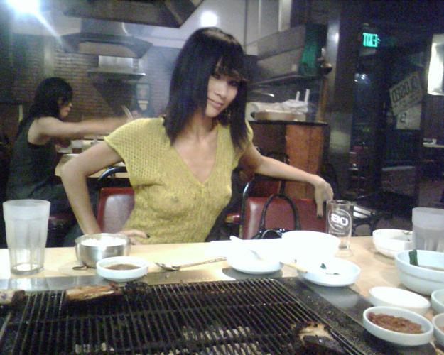 16P Bai Ling showing pussy and tits and nipple slip